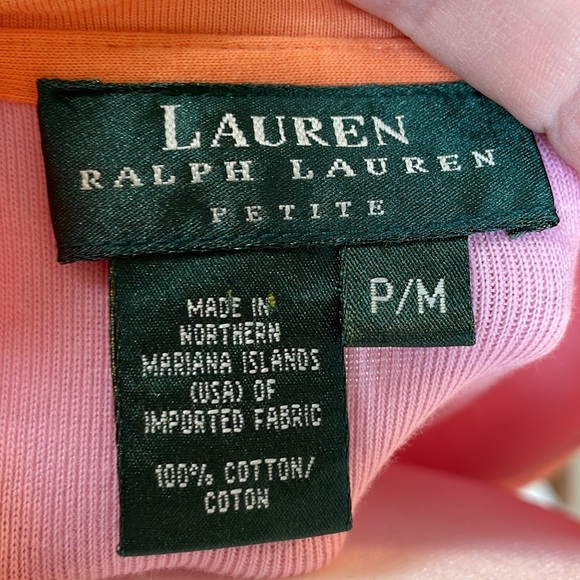 Lauren Ralph Lauren classic pink cotton dress with pocket in the front - Picture 5 of 5
